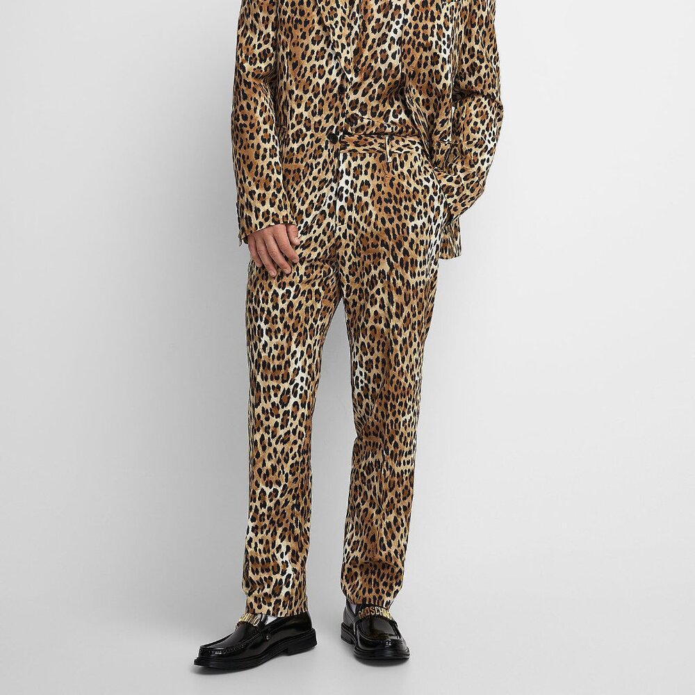 BNWT AW24 MOSCHINO LEOPARD PANTS 50